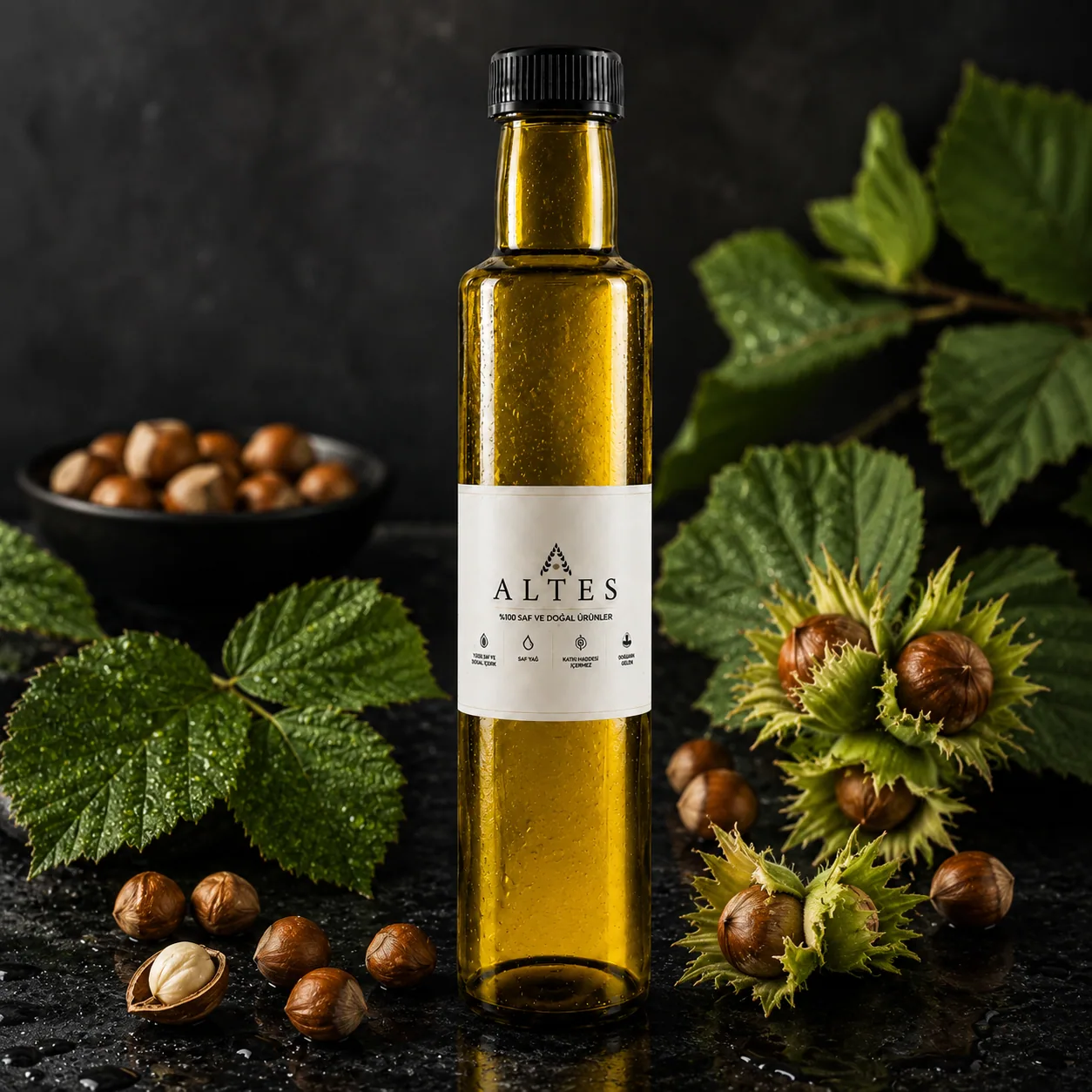 Fındık Yağı 250 ml – %100 Saf ve Doğal Soğuk Sıkım