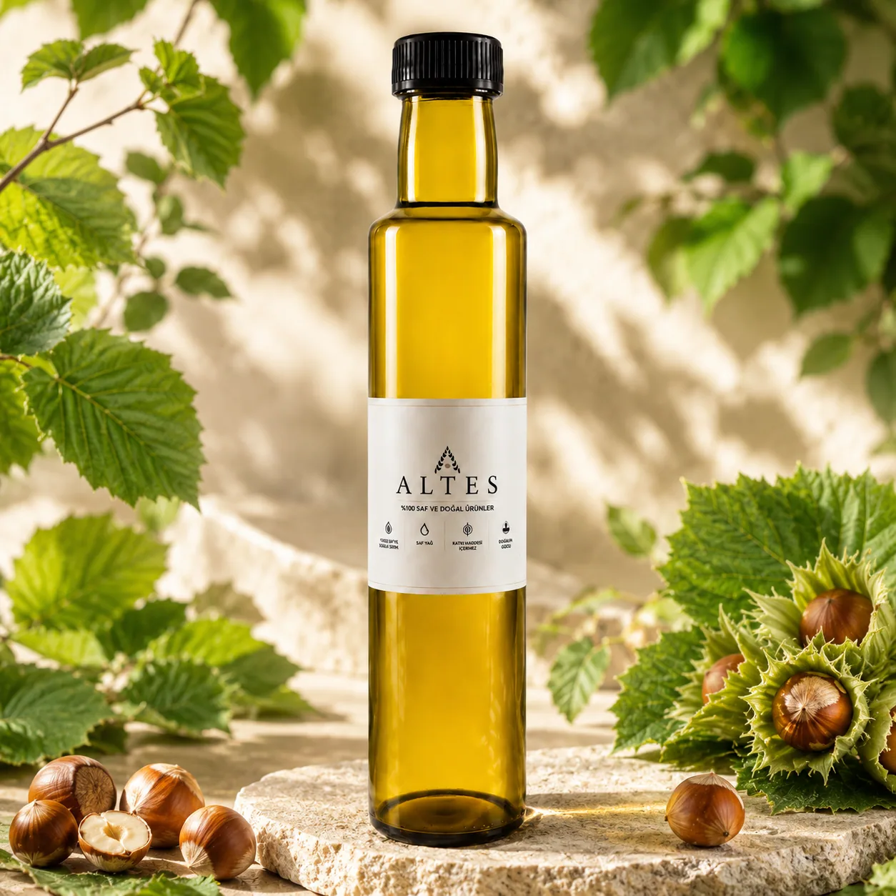 Fındık Yağı 250 ml – %100 Saf ve Doğal Soğuk Sıkım