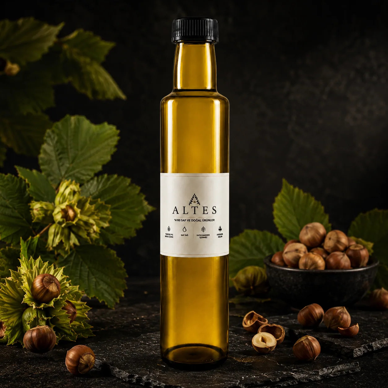 Fındık Yağı 250 ml – %100 Saf ve Doğal Soğuk Sıkım