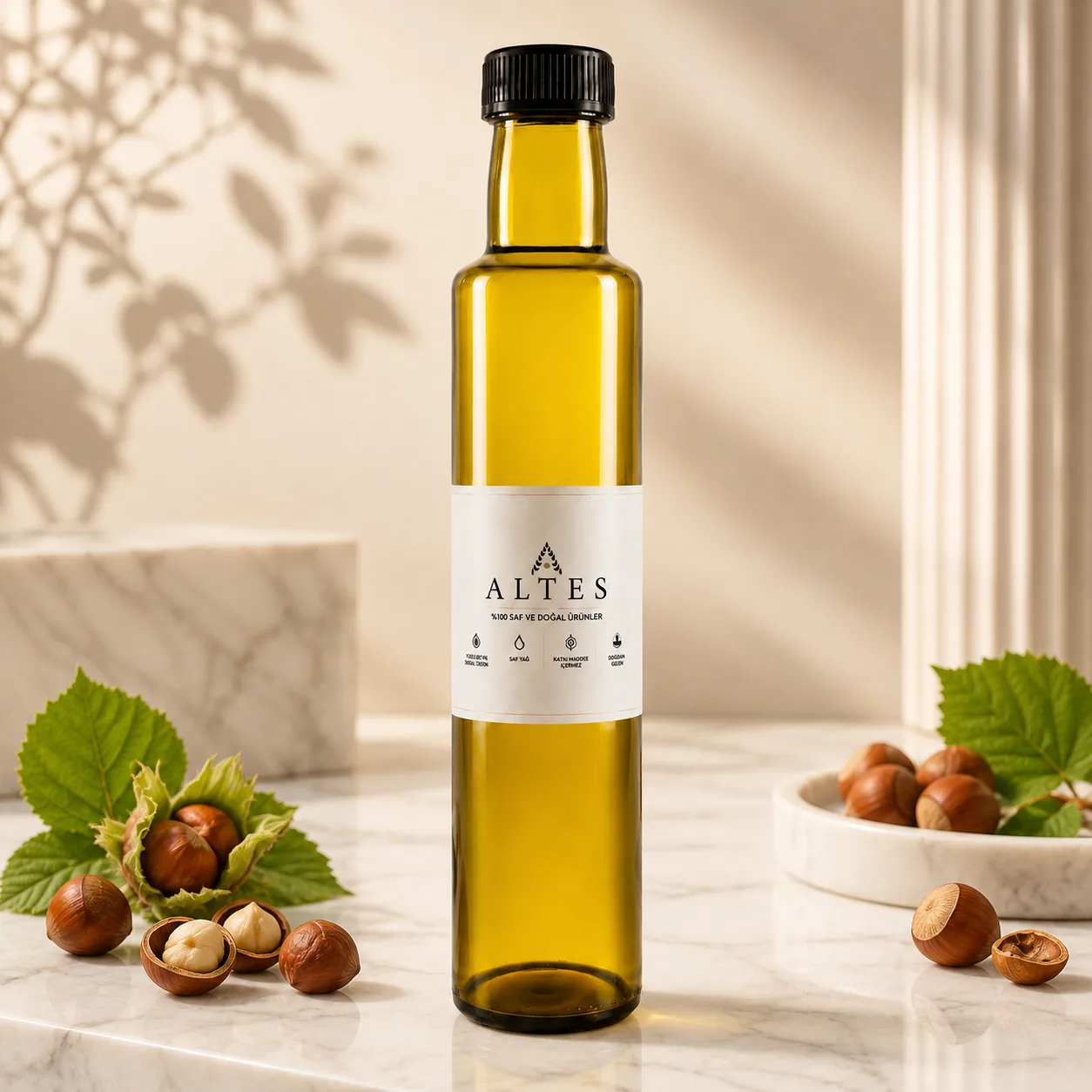 Fındık Yağı 250 ml – %100 Saf ve Doğal Soğuk Sıkım