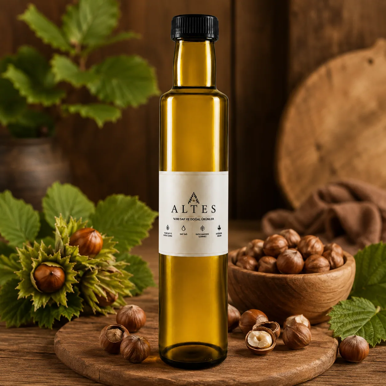 Fındık Yağı 250 ml – %100 Saf ve Doğal Soğuk Sıkım