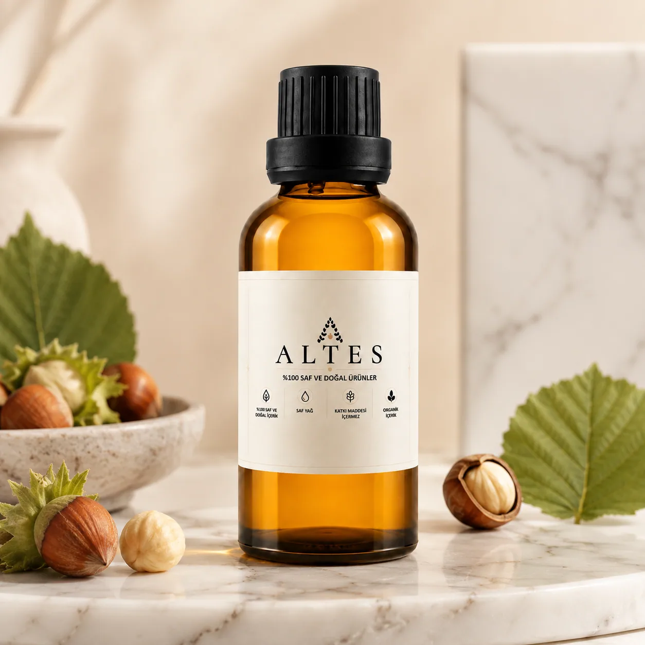 Fındık Yağı 50 ml – %100 Saf ve Doğal Soğuk Sıkım