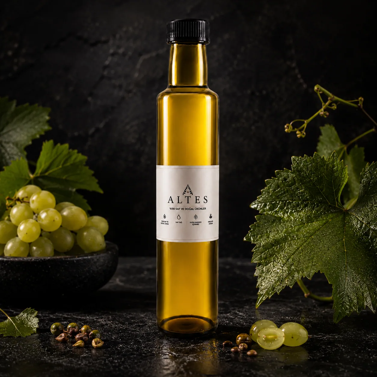 Üzüm Çekirdeği Yağı 250 ml – %100 Saf ve Doğal