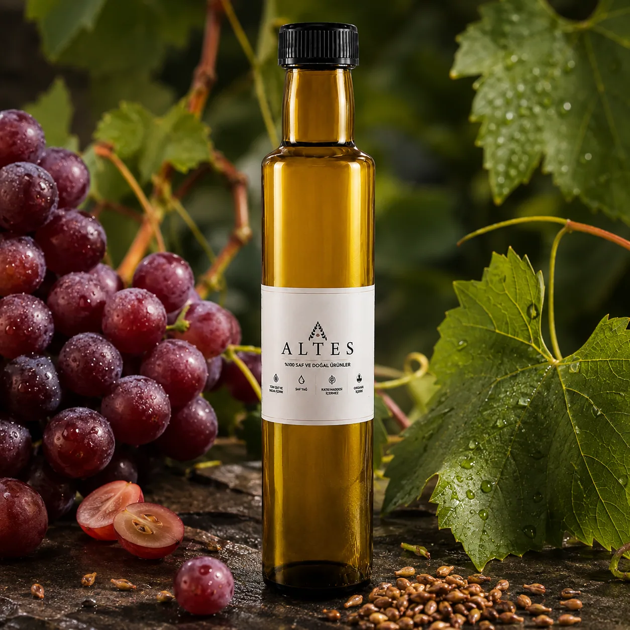 Üzüm Çekirdeği Yağı 250 ml – %100 Saf ve Doğal