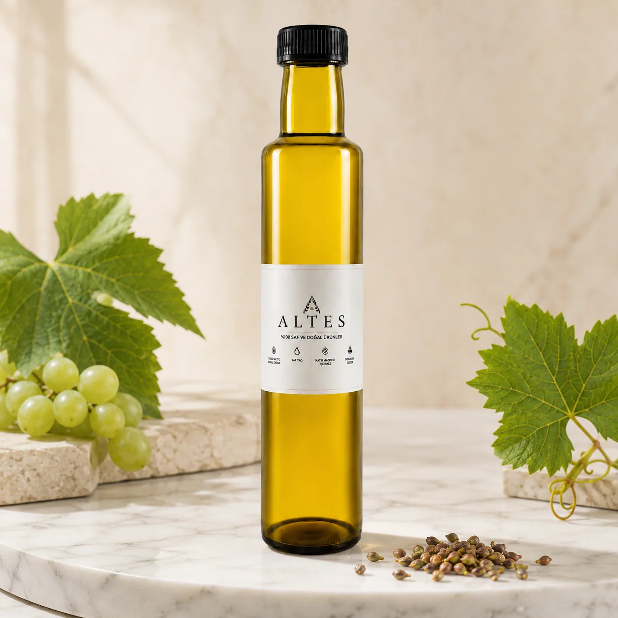 Üzüm Çekirdeği Yağı 250 ml – %100 Saf ve Doğal