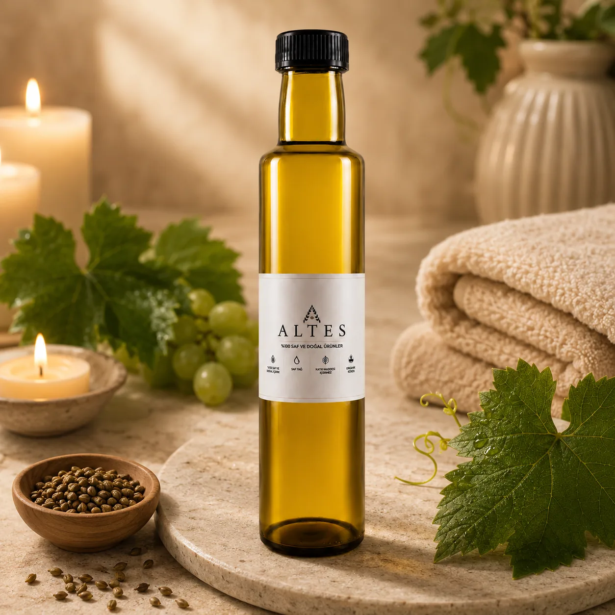 Üzüm Çekirdeği Yağı 250 ml – %100 Saf ve Doğal