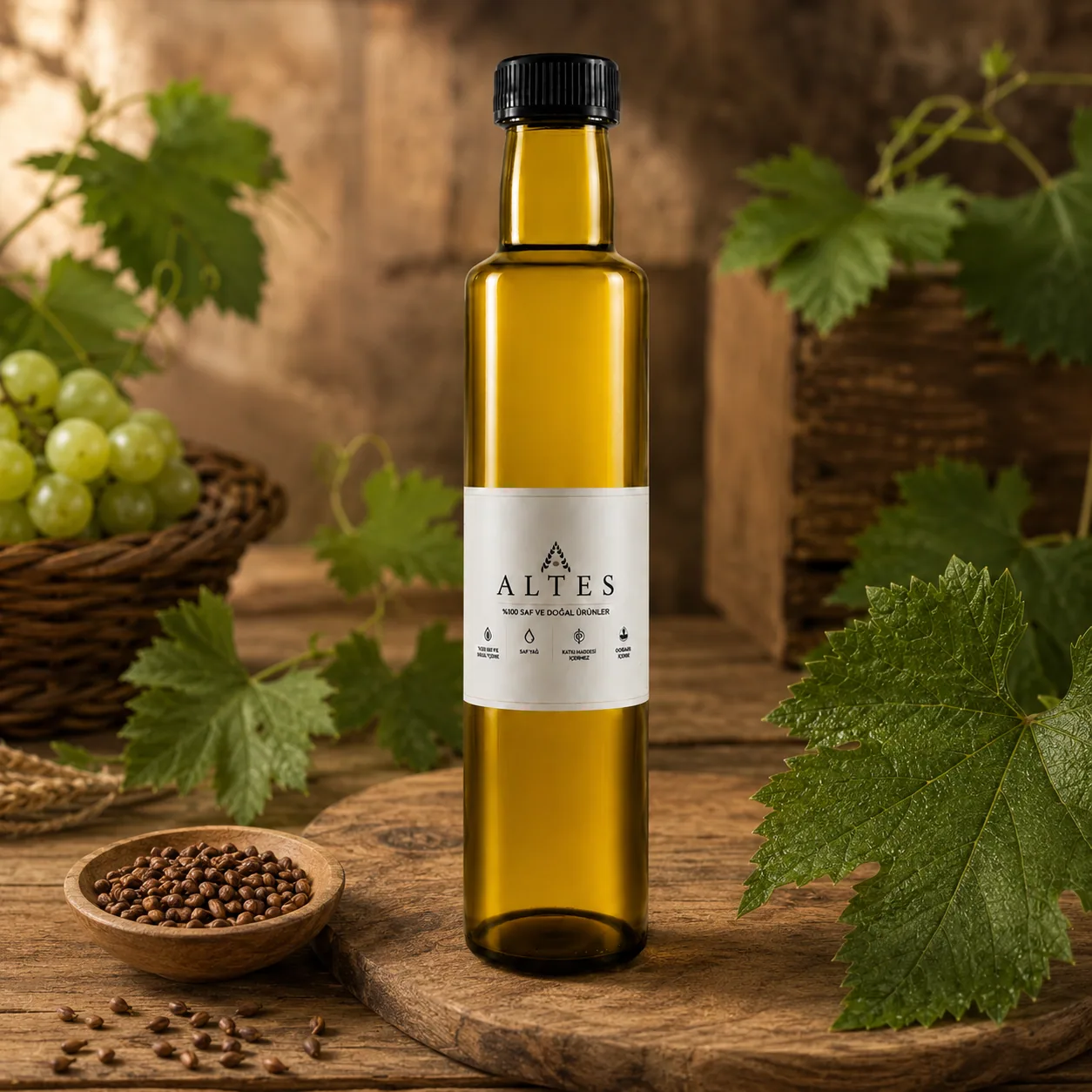 Üzüm Çekirdeği Yağı 250 ml – %100 Saf ve Doğal