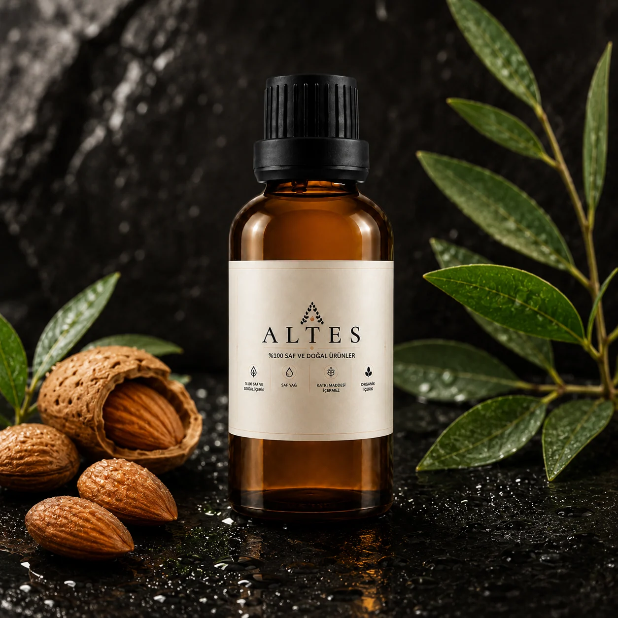 ALTES Acı Badem Yağı 100 ml – %100 Saf ve Doğal - ana ürün görseli