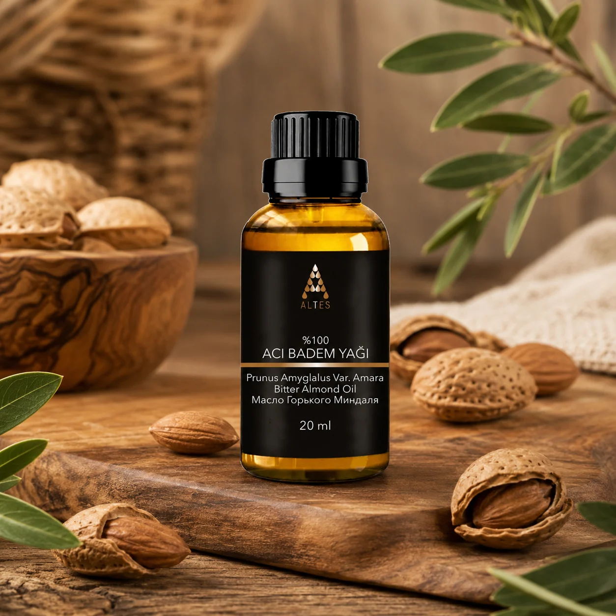 Acı Badem Yağı 20 ml – %100 Saf ve Doğal