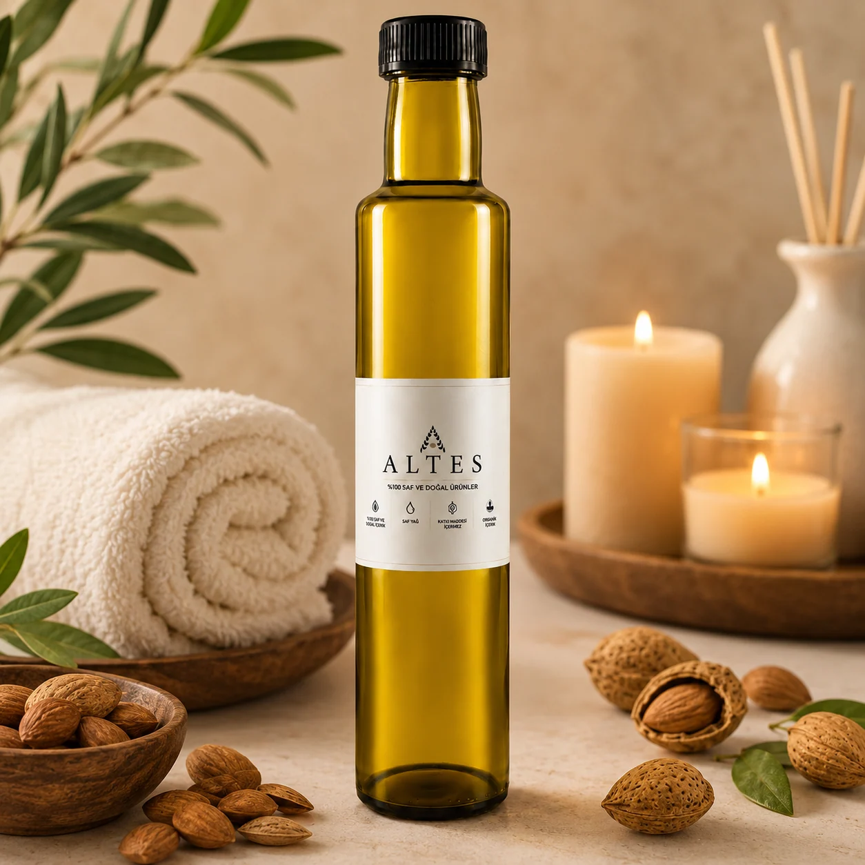 Acı Badem Yağı 250 ml – %100 Saf ve Doğal