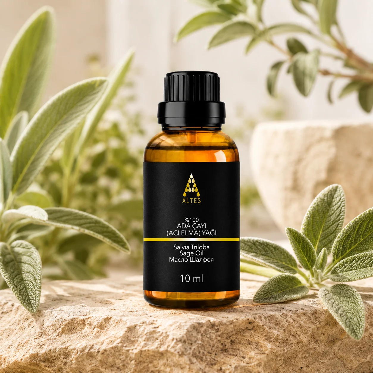 ALTES Adaçayı Uçucu Yağı 10 ml – %100 Saf ve Doğal - botanik ürün görseli