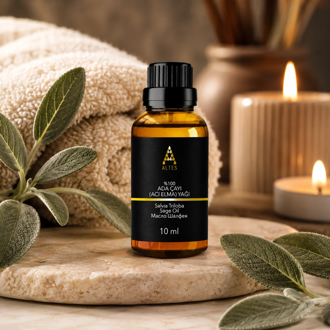 Adaçayı Uçucu Yağı 10 ml – %100 Saf ve Doğal