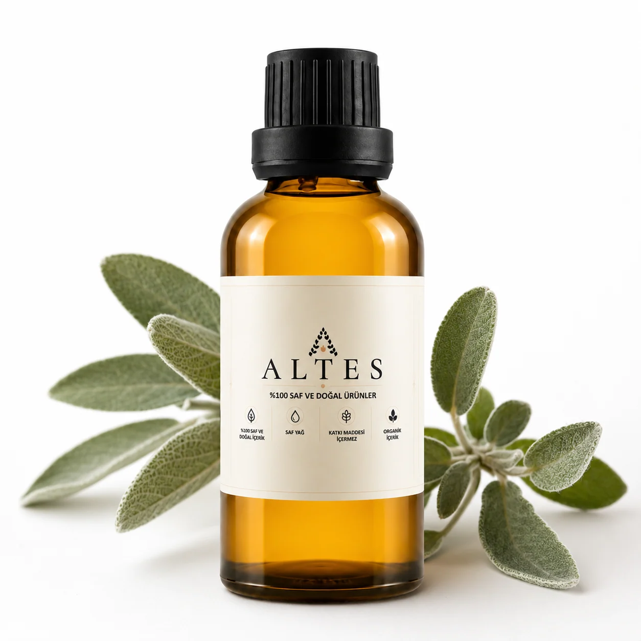 ALTES Adaçayı Uçucu Yağı 100 ml – %100 Saf ve Doğal - beyaz zemin ürün görseli