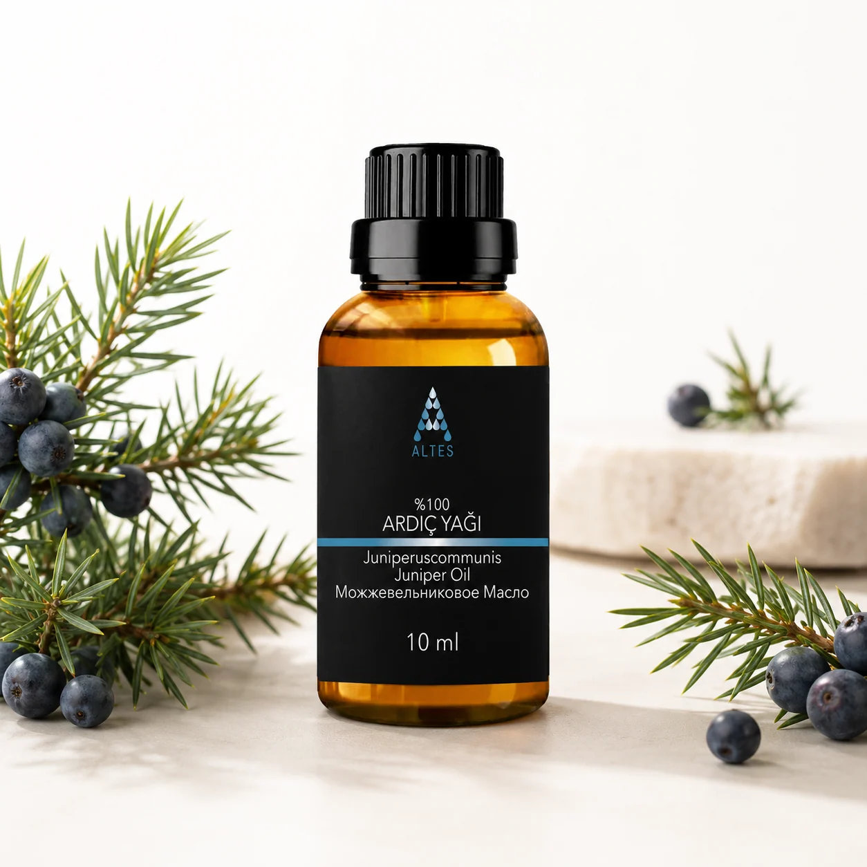 ALTES Ardıç Uçucu Yağı 10 ml – %100 Saf ve Doğal - beyaz zemin ürün görseli