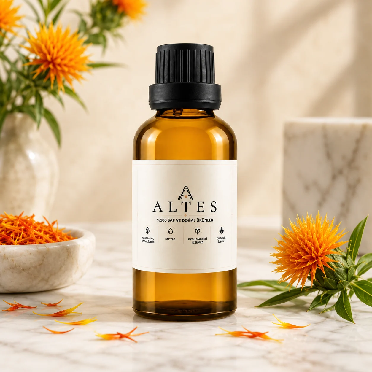 ALTES Aspir Yağı 100 ml – %100 Saf ve Doğal - mermer zemin ürün görseli