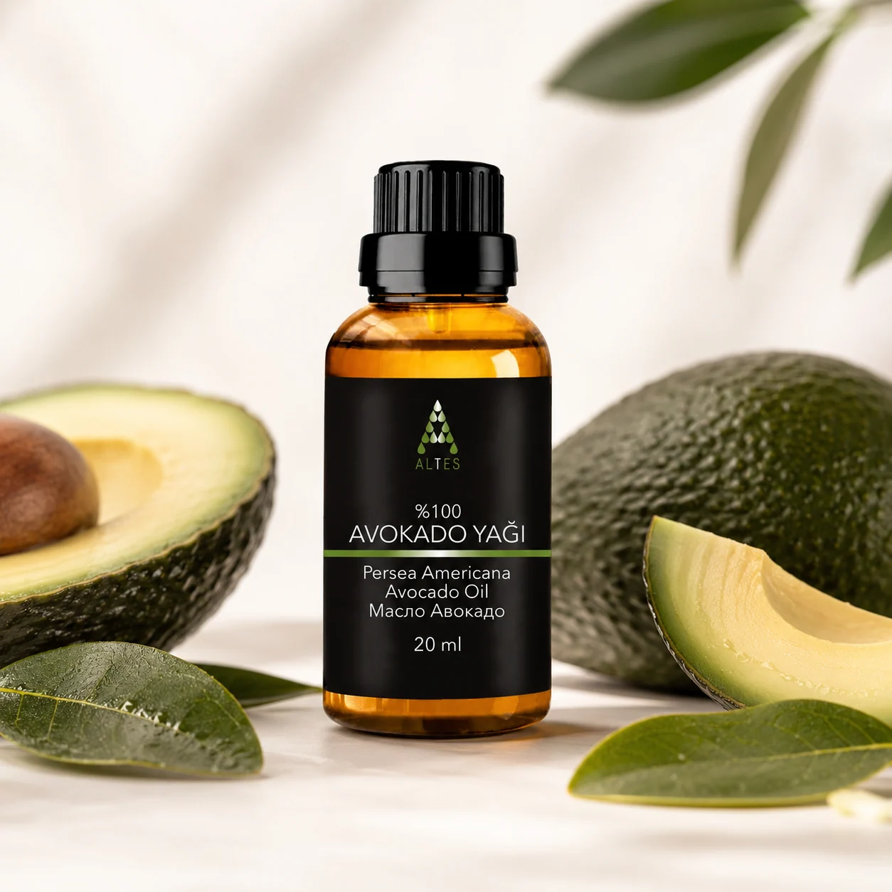 ALTES Avokado Yağı 20 ml – %100 Saf ve Doğal - beyaz zemin ürün görseli
