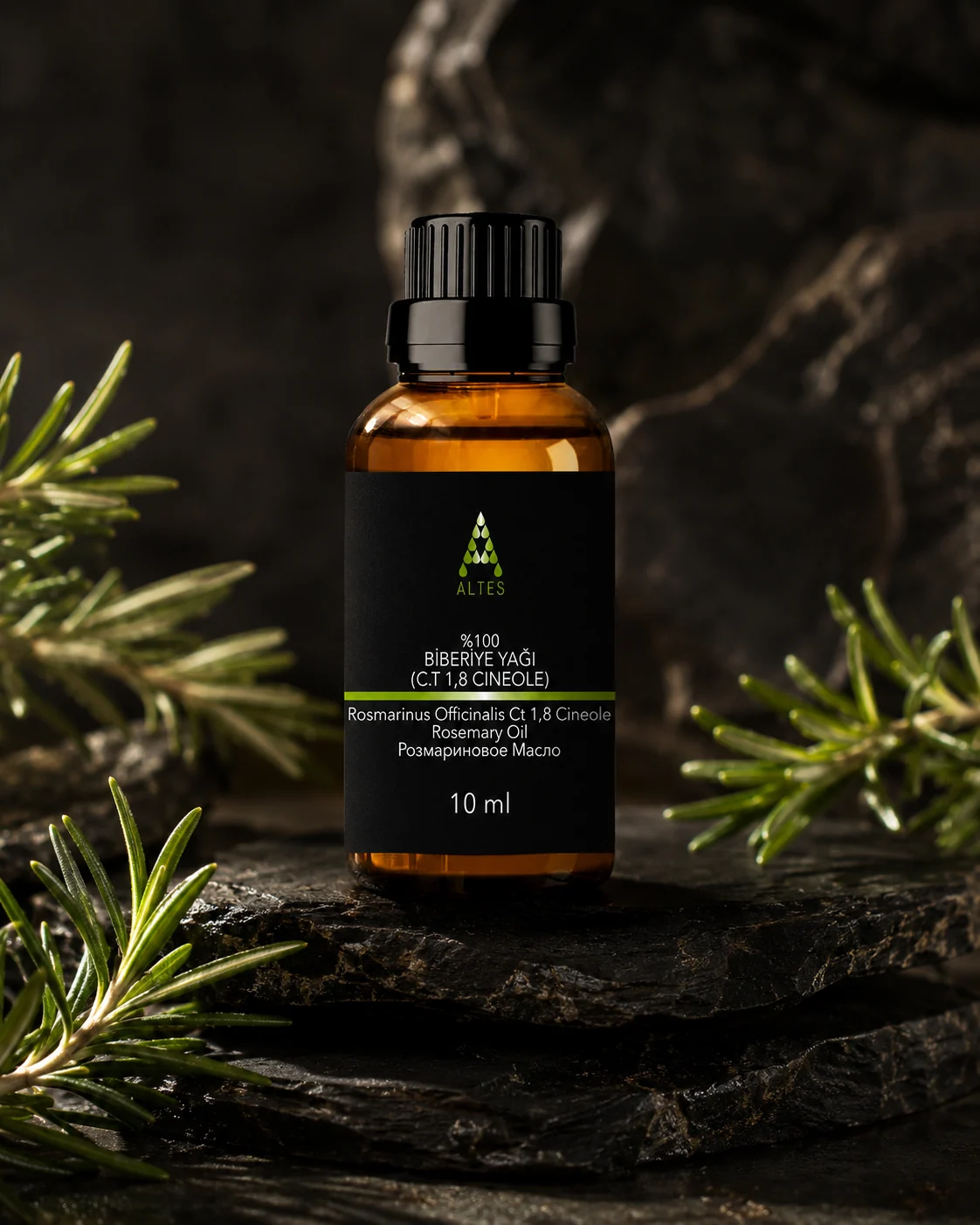 ALTES Biberiye Uçucu Yağı 10 ml – %100 Saf ve Doğal - koyu lüks ürün görseli