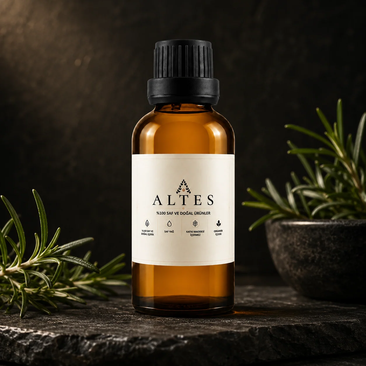 ALTES Biberiye Uçucu Yağı 50 ml – %100 Saf ve Doğal - koyu lüks ürün görseli
