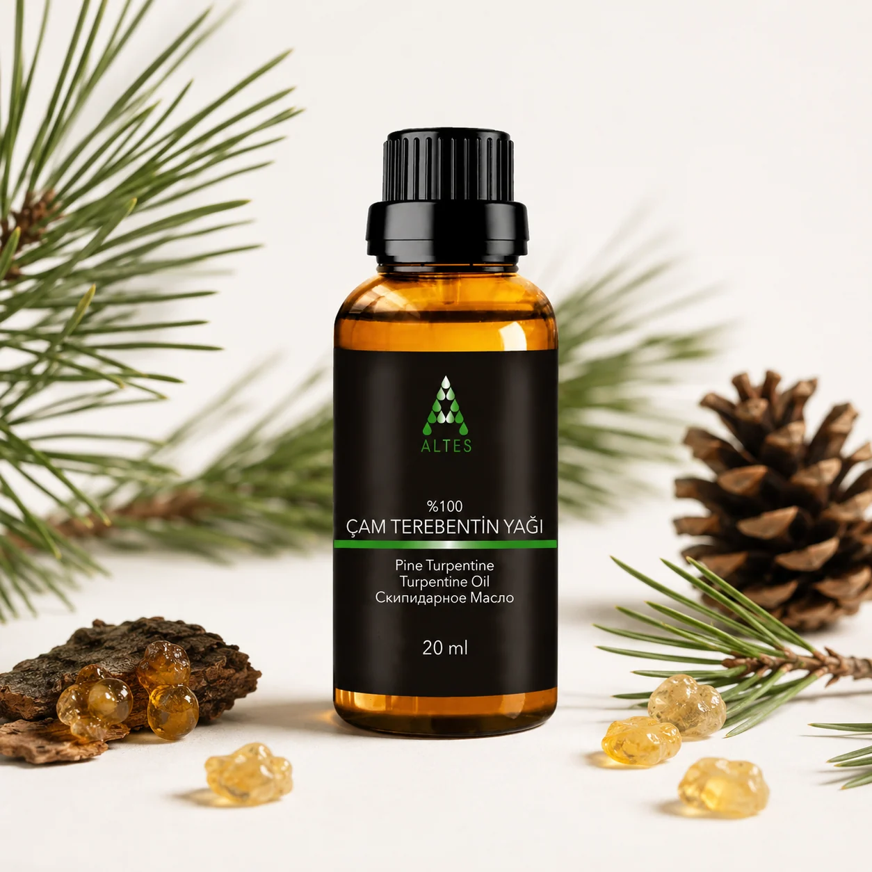 ALTES Çam Terebentin Yağı 20 ml – %100 Saf ve Doğal - beyaz zemin ürün görseli