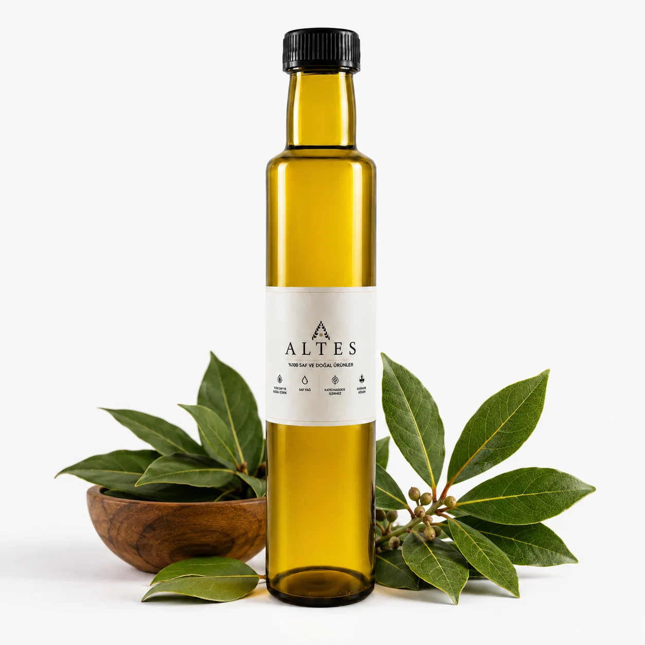 ALTES Defne Yaprağı Uçucu Yağı 250 ml – %100 Saf ve Doğal - beyaz zemin ürün görseli