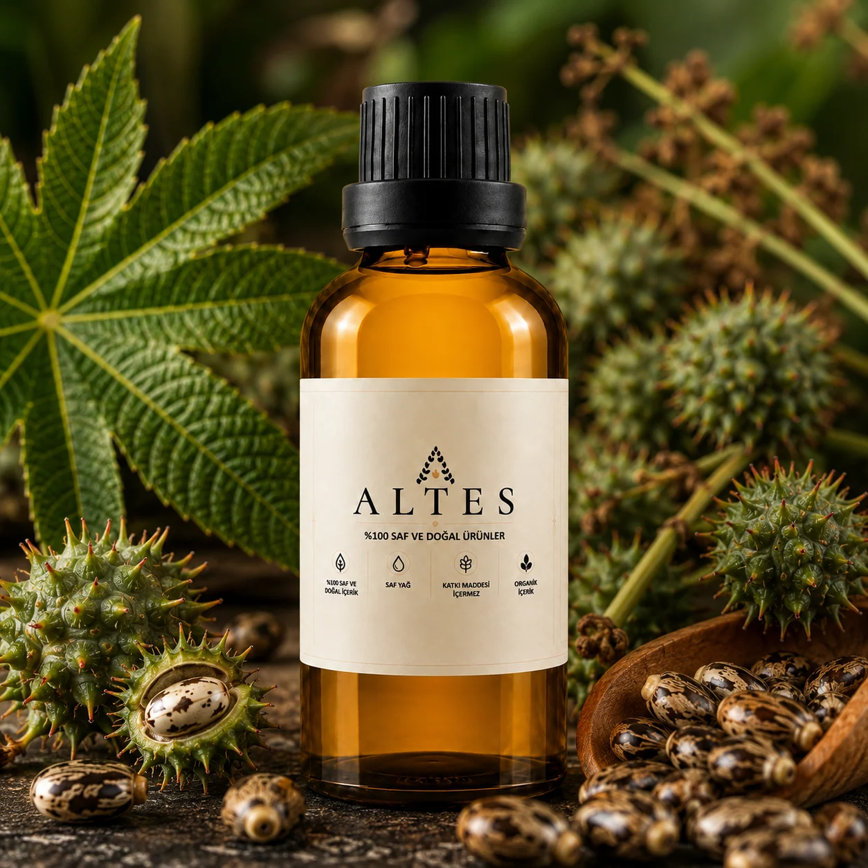 ALTES Hint Yağı 100 ml – %100 Saf ve Doğal - bitkisel yakın plan ürün görseli