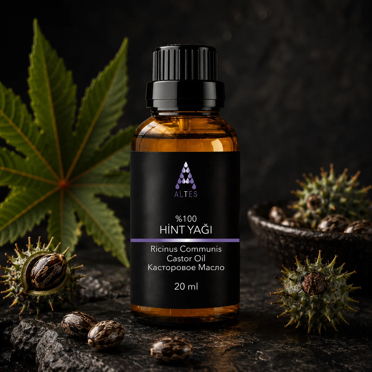 ALTES Hint Yağı 20 ml – %100 Saf ve Doğal - koyu lüks ürün görseli