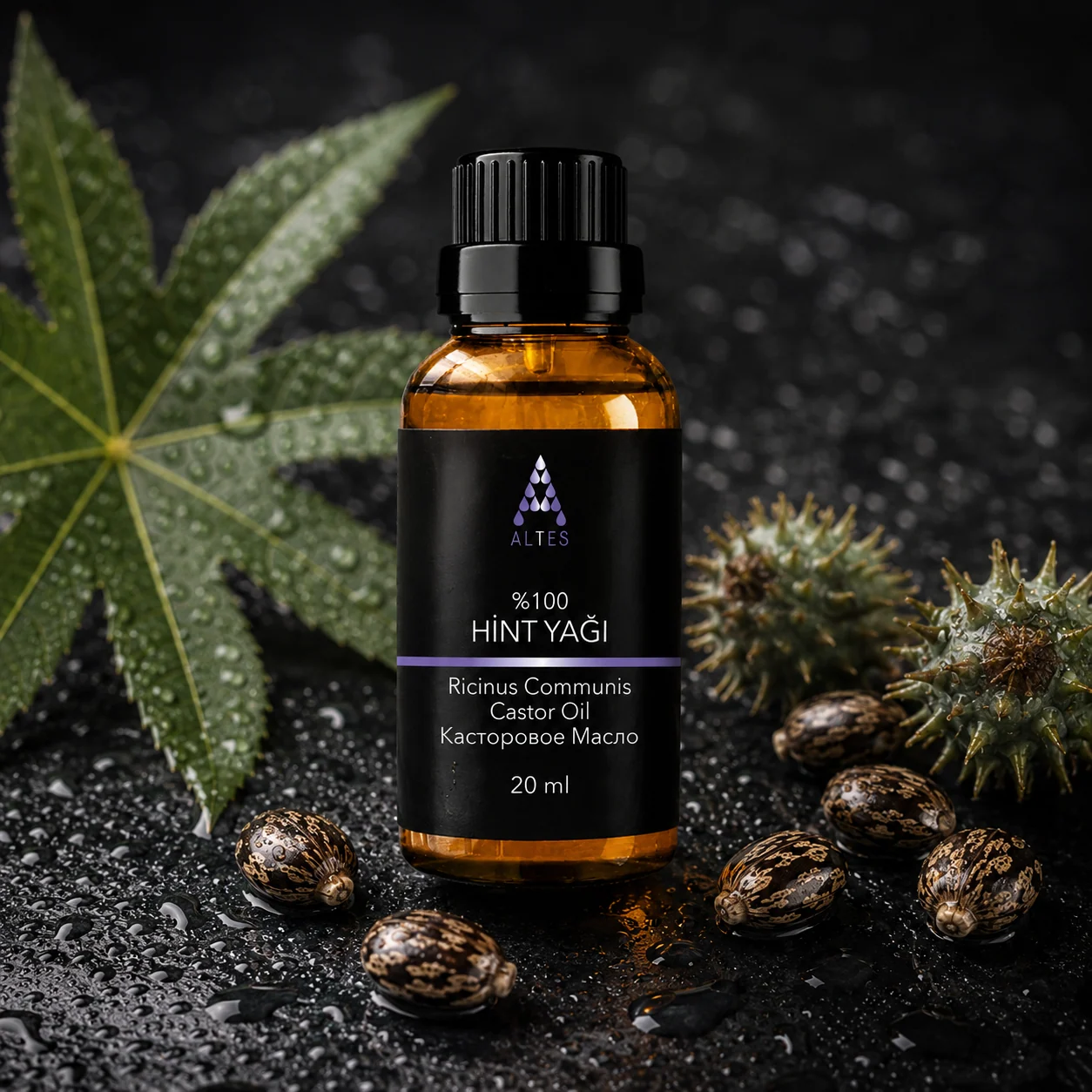 ALTES Hint Yağı 20 ml – %100 Saf ve Doğal - siyah taş zemin ürün görseli