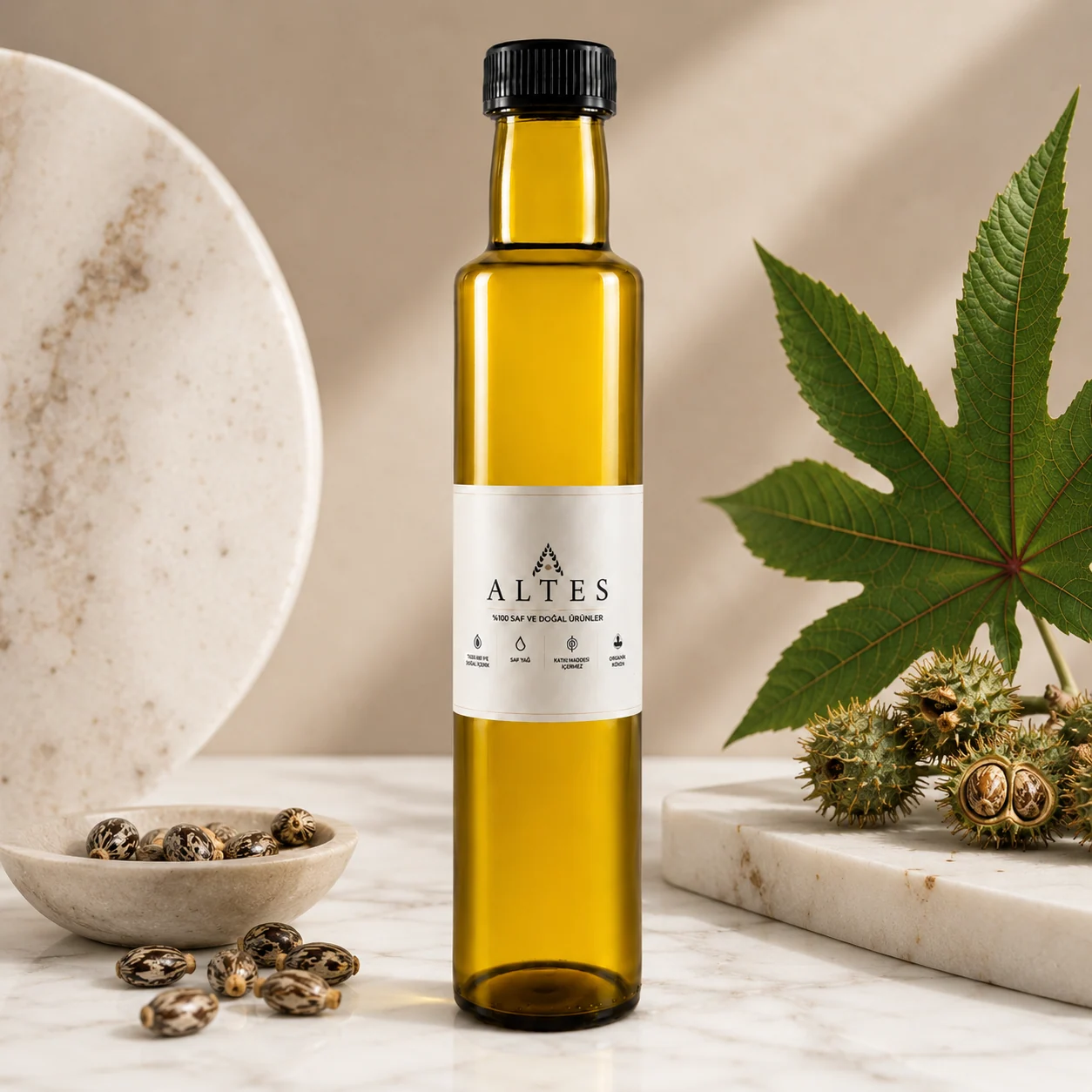 ALTES Hint Yağı 250 ml – %100 Saf ve Doğal - mermer zemin ürün görseli