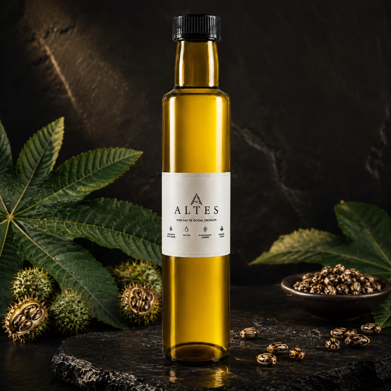 ALTES Hint Yağı 250 ml – %100 Saf ve Doğal - koyu lüks ürün görseli