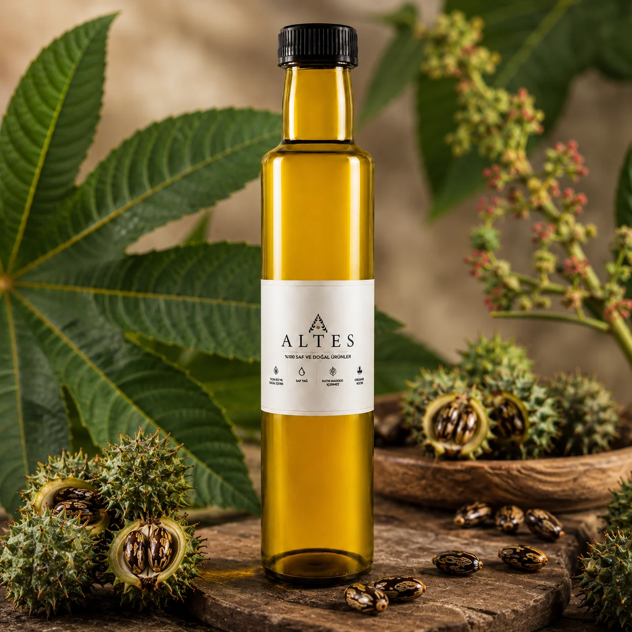 ALTES Hint Yağı 250 ml – %100 Saf ve Doğal - bitkisel yakın plan ürün görseli