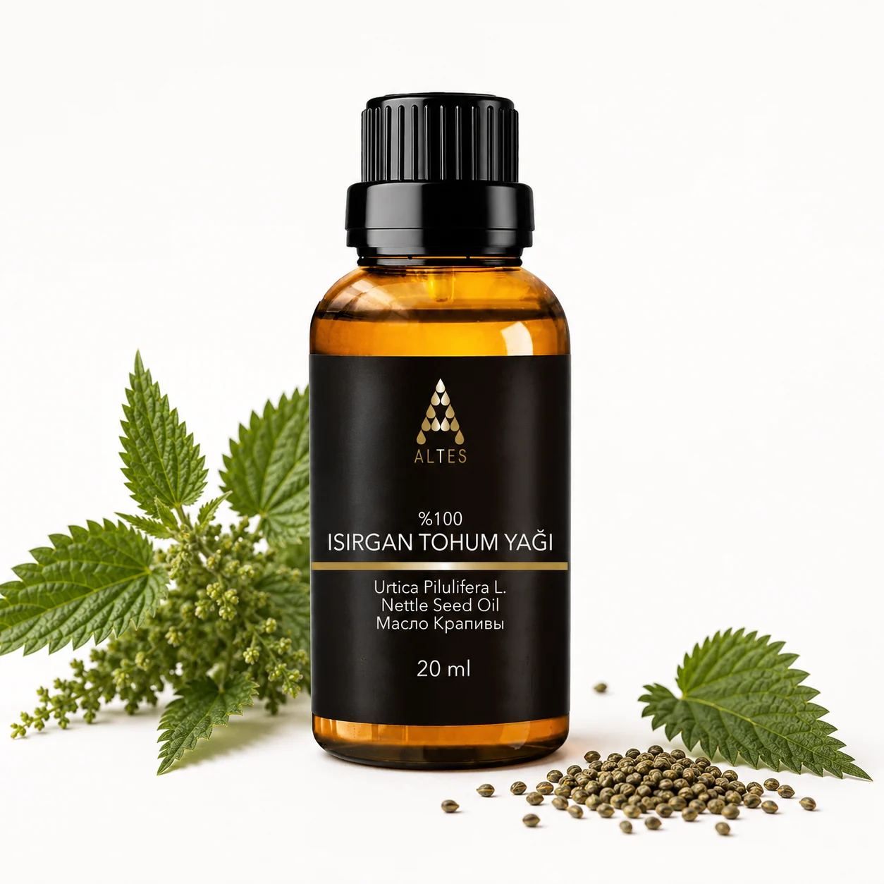 ALTES Isırgan Tohumu Yağı 20 ml – %100 Saf ve Doğal - beyaz zemin ürün görseli