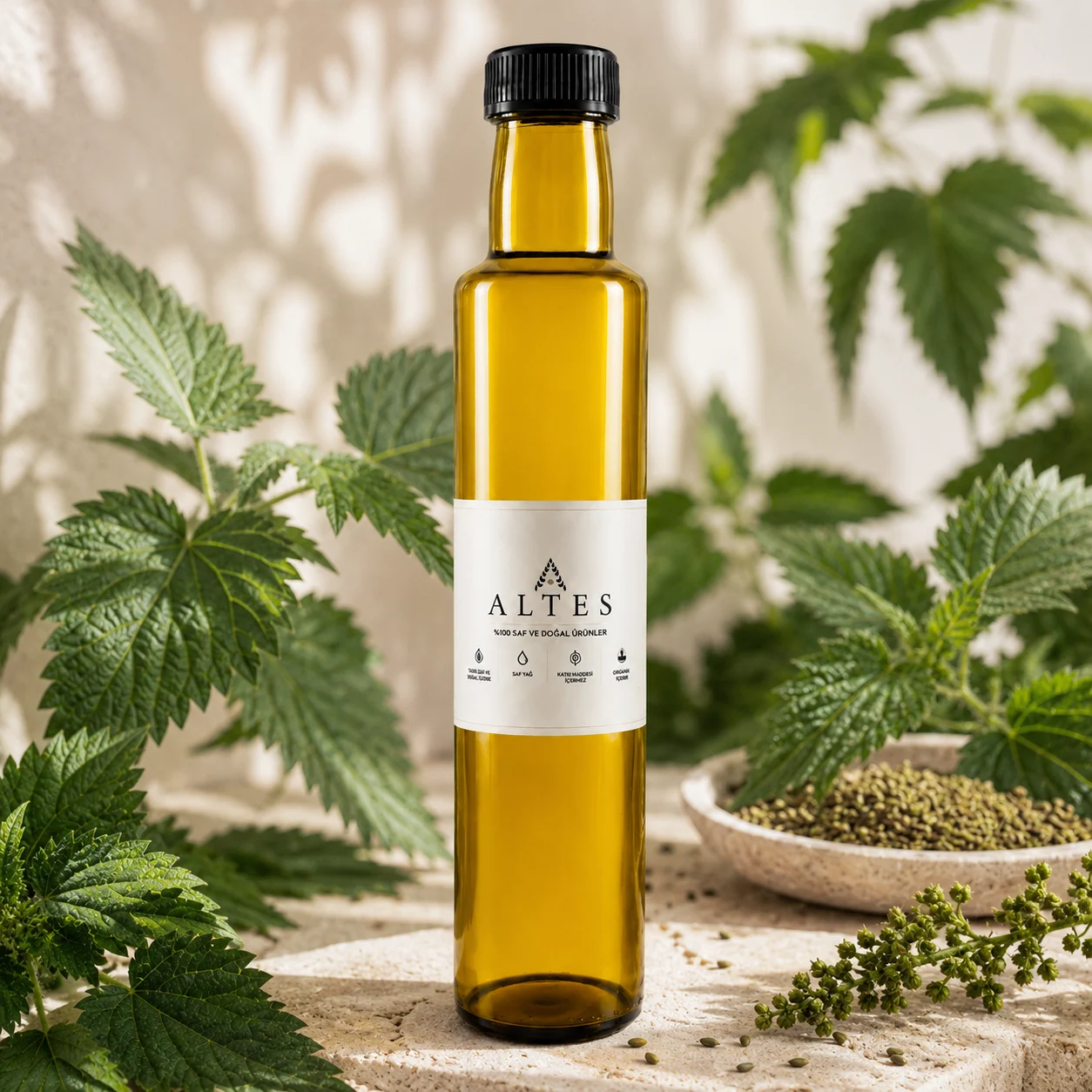 ALTES Isırgan Tohumu Yağı 250 ml – %100 Saf ve Doğal - botanik ürün görseli