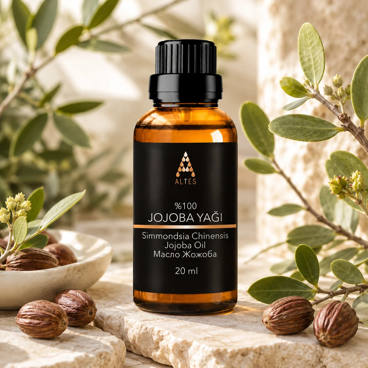 ALTES Jojoba Yağı 20 ml – %100 Saf ve Doğal - botanik ürün görseli