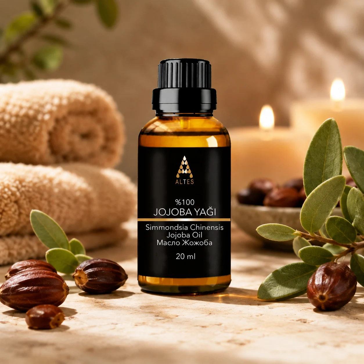 Jojoba Yağı 20 ml – %100 Saf ve Doğal
