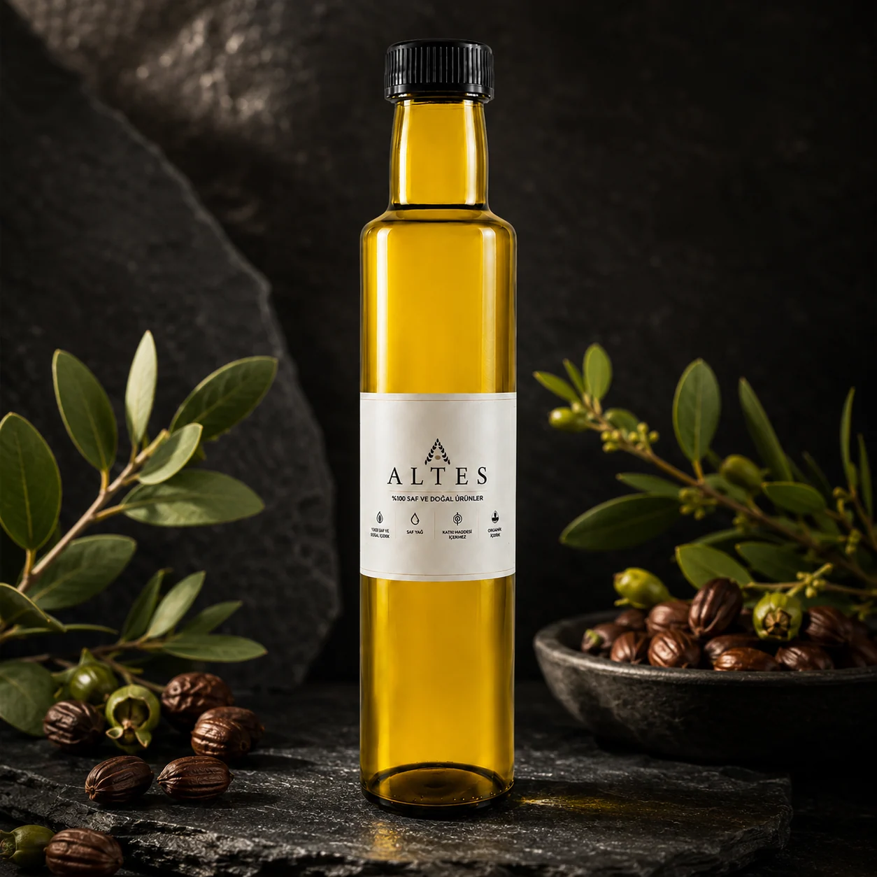 ALTES Jojoba Yağı 250 ml – %100 Saf ve Doğal - koyu lüks ürün görseli