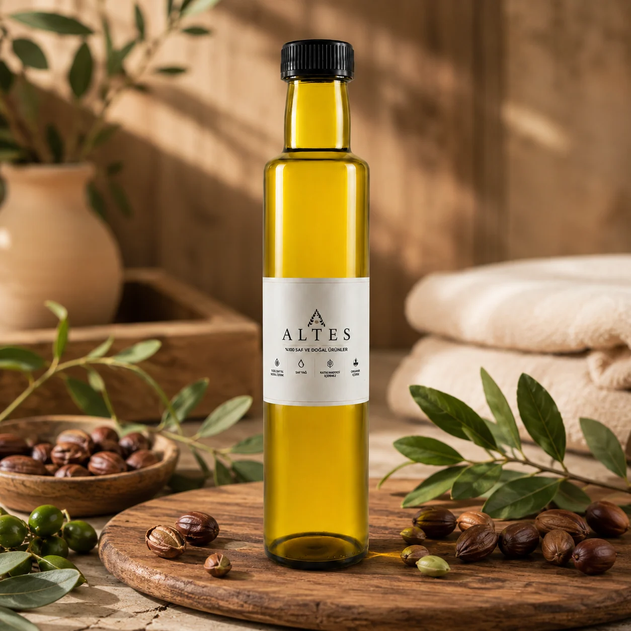 ALTES Jojoba Yağı 250 ml – %100 Saf ve Doğal - ahşap zemin ürün görseli