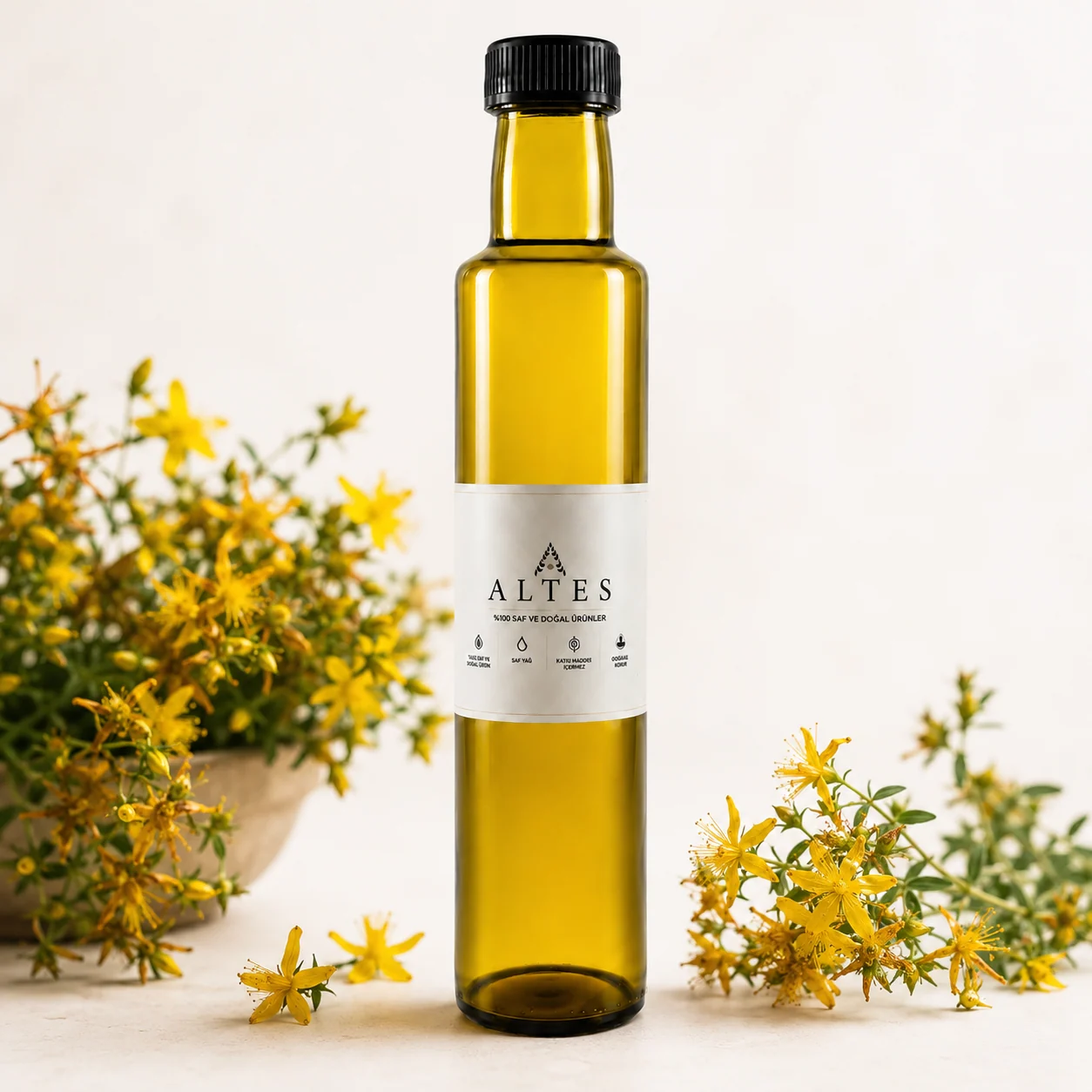 ALTES Kantaron Yağı 250 ml – %100 Saf ve Doğal - beyaz zemin ürün görseli