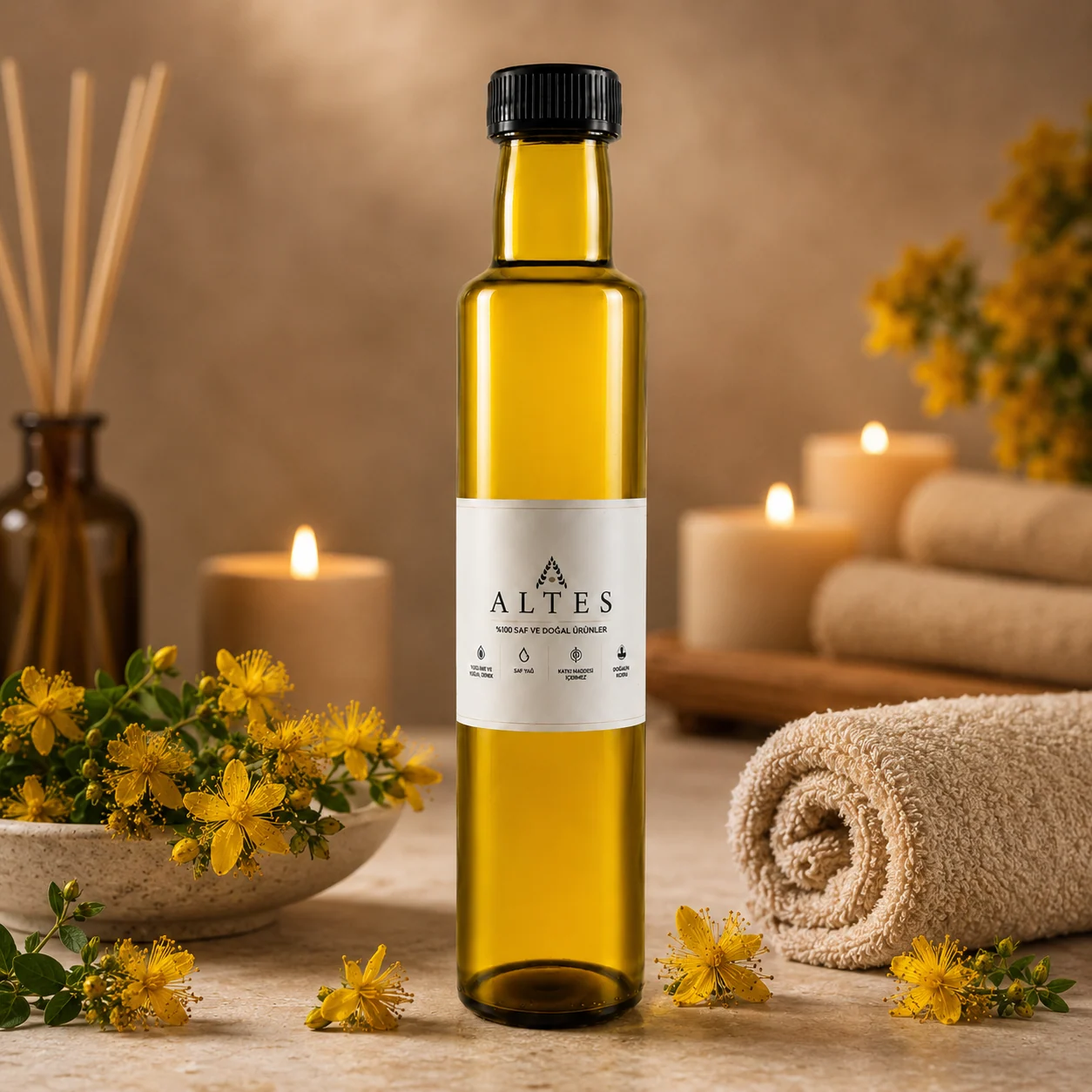 Kantaron Yağı 250 ml – %100 Saf ve Doğal