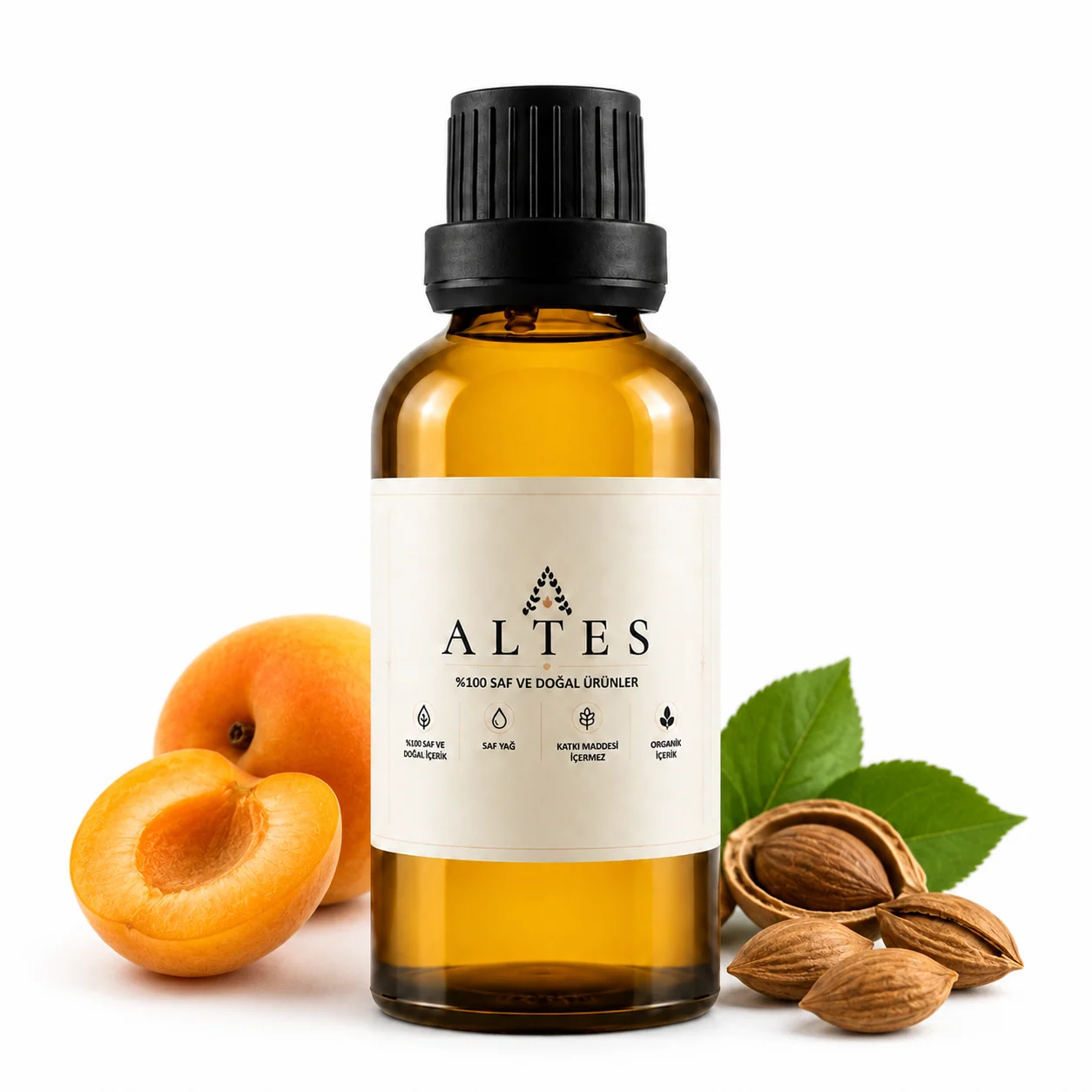 ALTES Kayısı Çekirdeği Yağı 100 ml – %100 Saf ve Doğal - beyaz zemin ürün görseli
