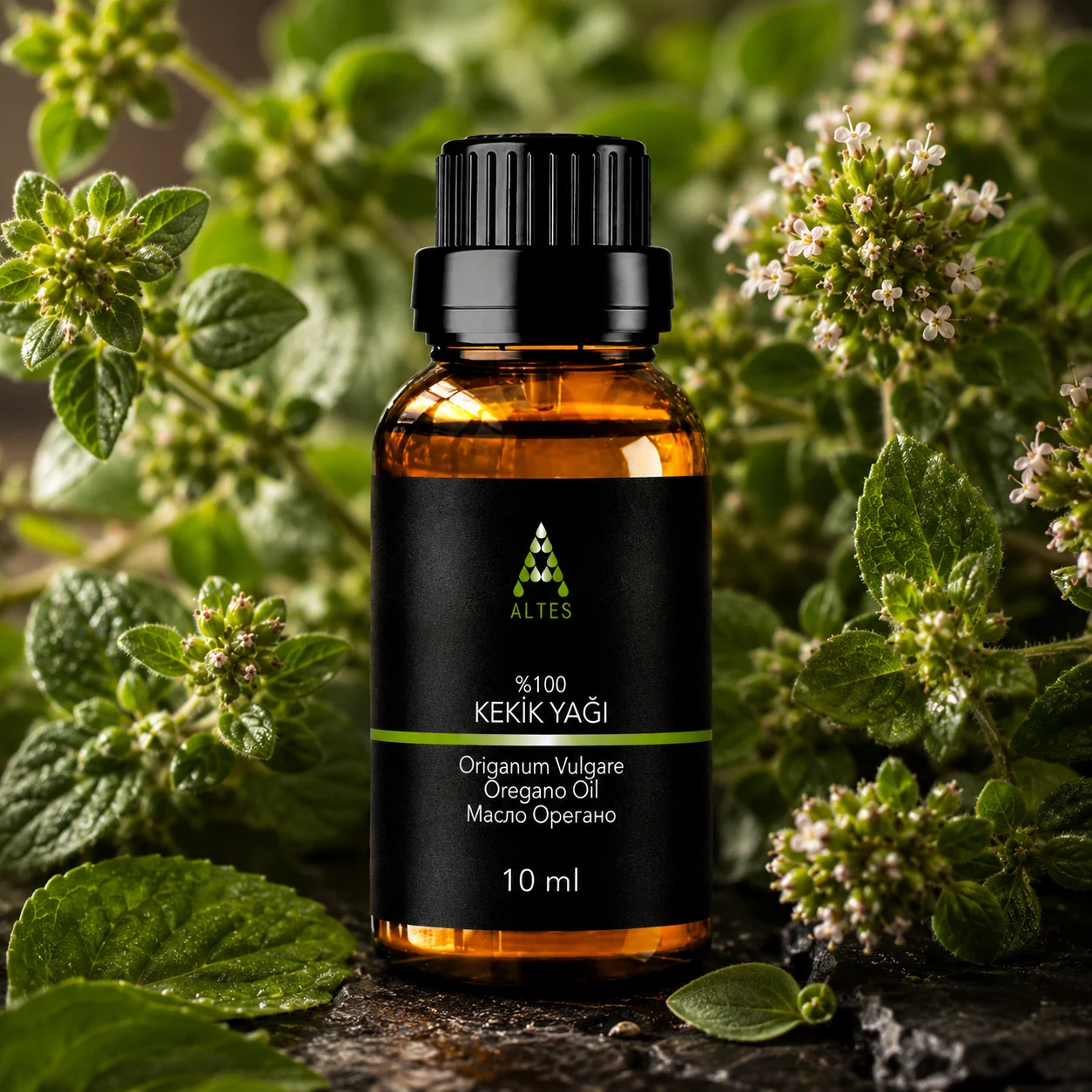 ALTES Kekik Uçucu Yağ 10 ml – %100 Saf ve Doğal - bitkisel yakın plan ürün görseli
