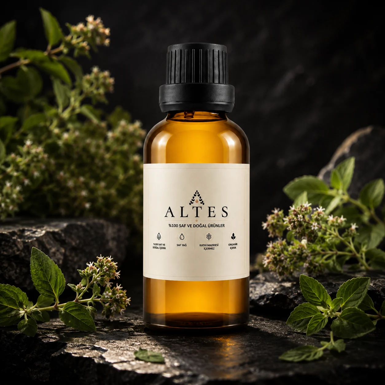 ALTES Kekik Uçucu Yağ 50 ml – %100 Saf ve Doğal - koyu lüks ürün görseli