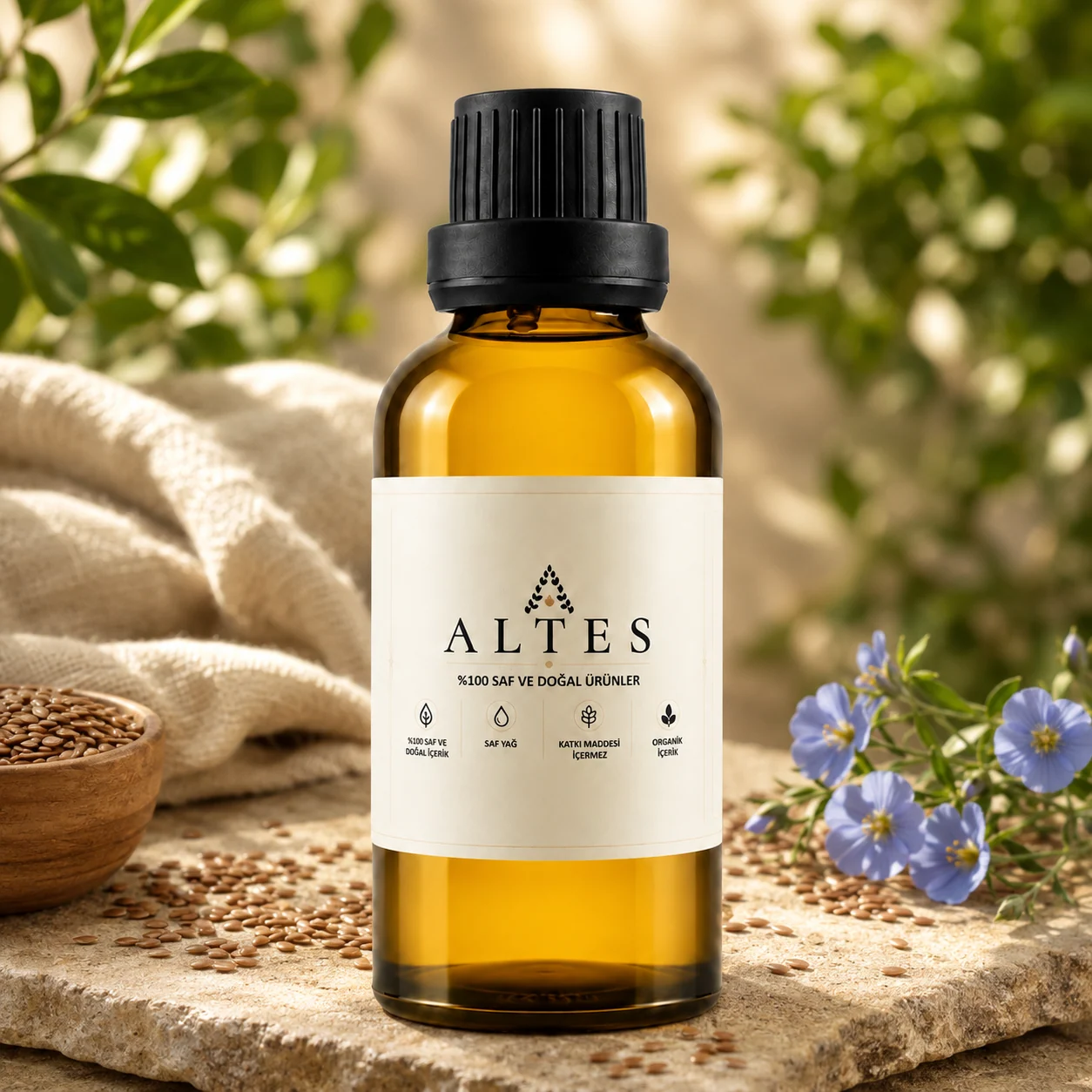 ALTES Keten Tohumu Yağı 100 ml – %100 Saf ve Doğal - botanik ürün görseli