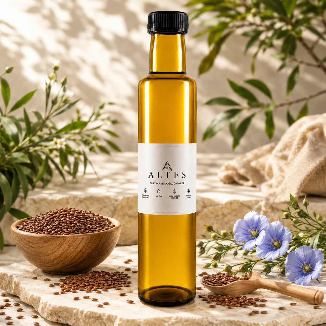ALTES Keten Tohumu Yağı 250 ml – %100 Saf ve Doğal - botanik ürün görseli