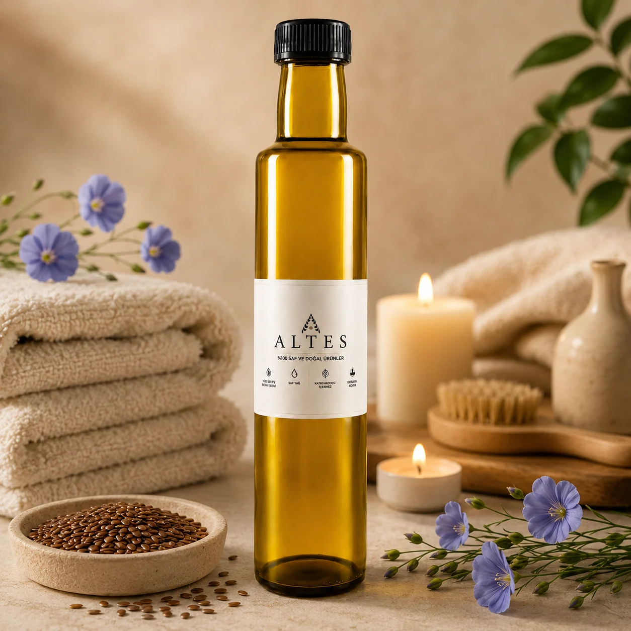 Keten Tohumu Yağı 250 ml – %100 Saf ve Doğal