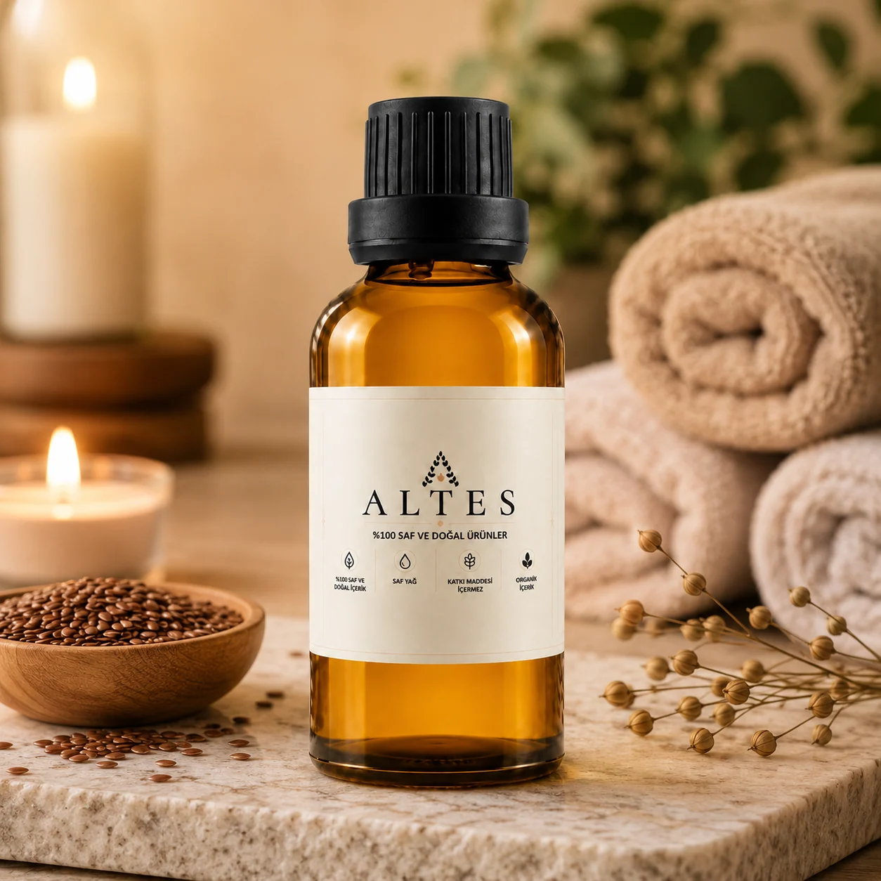Keten Tohumu Yağı 50 ml – %100 Saf ve Doğal