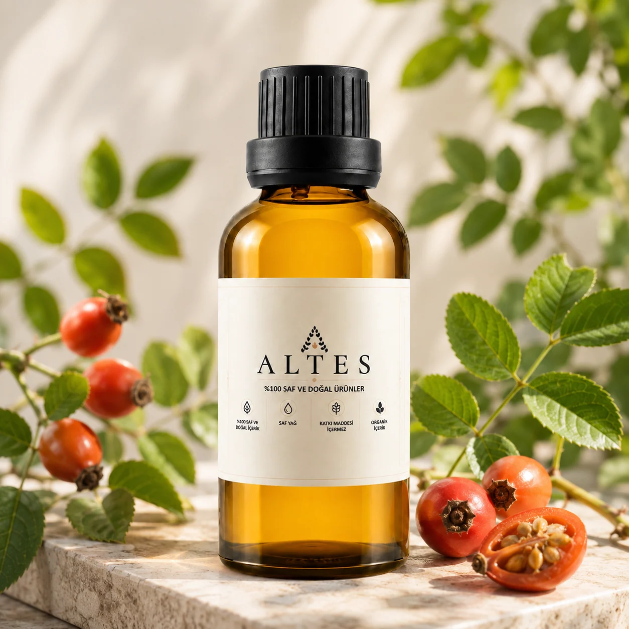 ALTES Kuşburnu Yağı 100 ml – %100 Saf ve Doğal - botanik ürün görseli