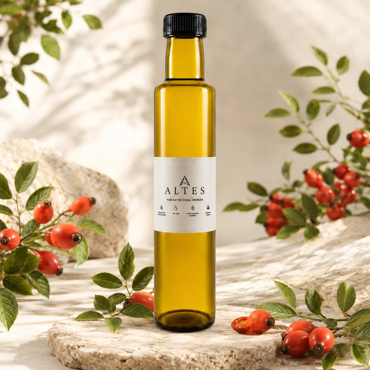 ALTES Kuşburnu Yağı 250 ml – %100 Saf ve Doğal - botanik ürün görseli