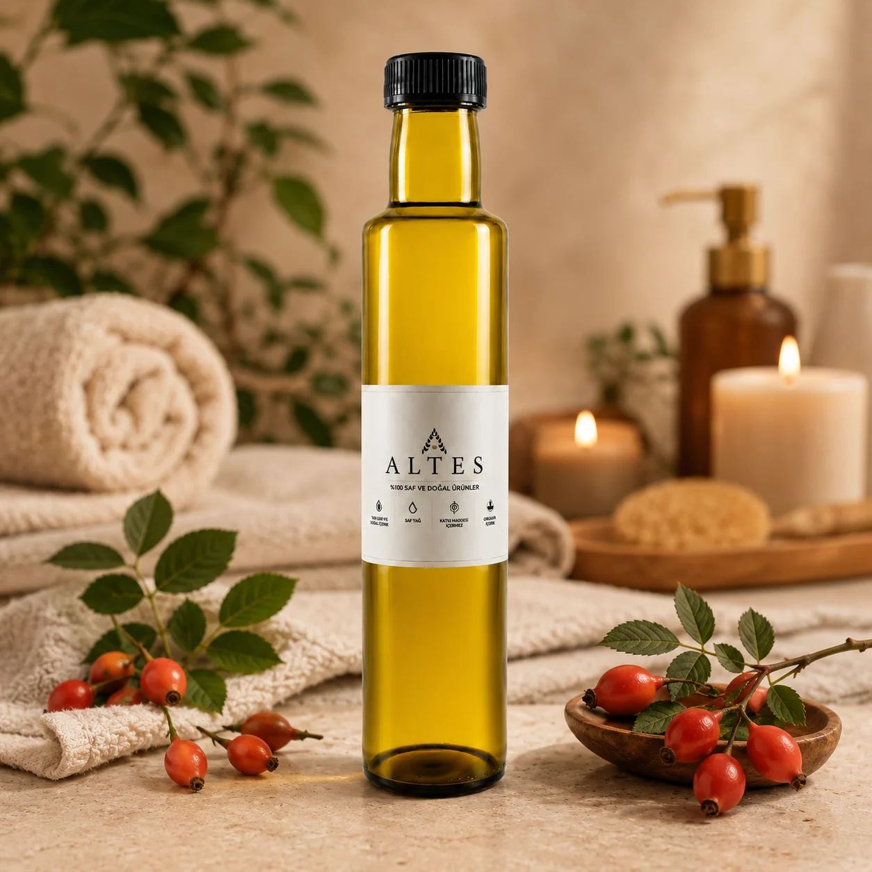 Kuşburnu Yağı 250 ml – %100 Saf ve Doğal