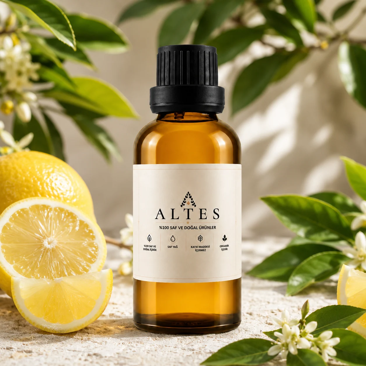 ALTES Limon Uçucu Yağı 100 ml – %100 Saf ve Doğal - botanik ürün görseli