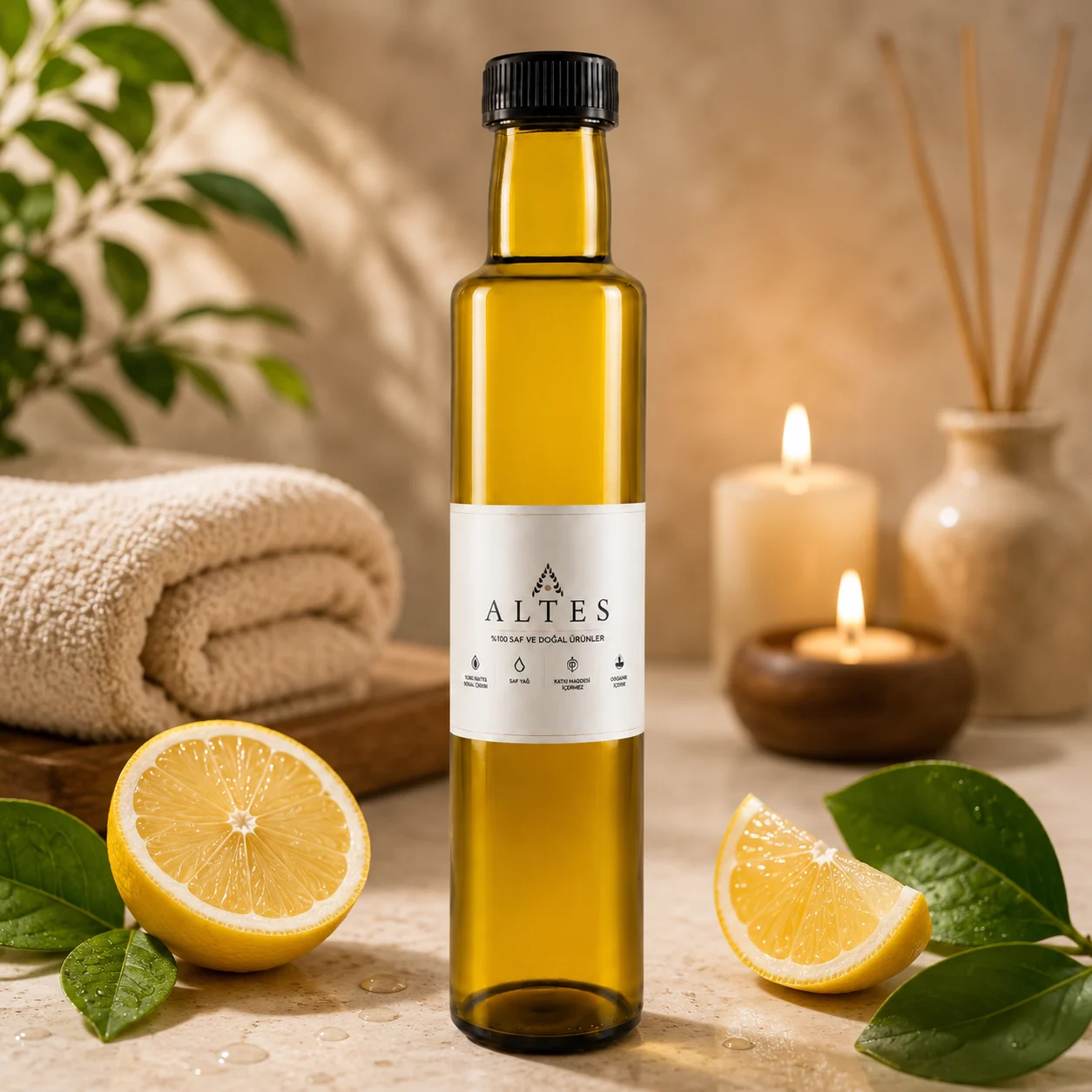 Limon Uçucu Yağı 250 ml – %100 Saf ve Doğal